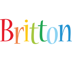 Britton birthday logo