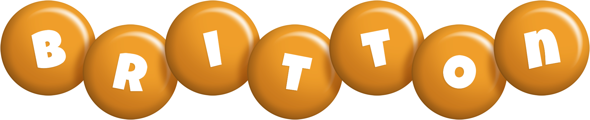 Britton candy-orange logo