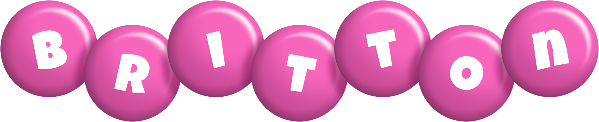 Britton candy-pink logo