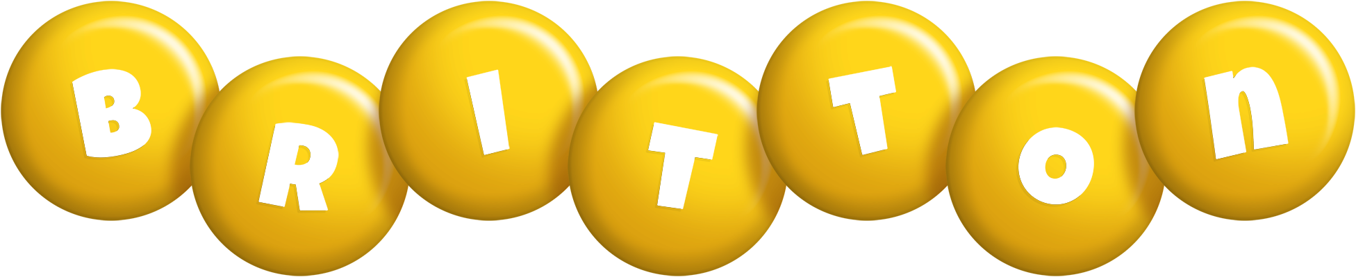 Britton candy-yellow logo