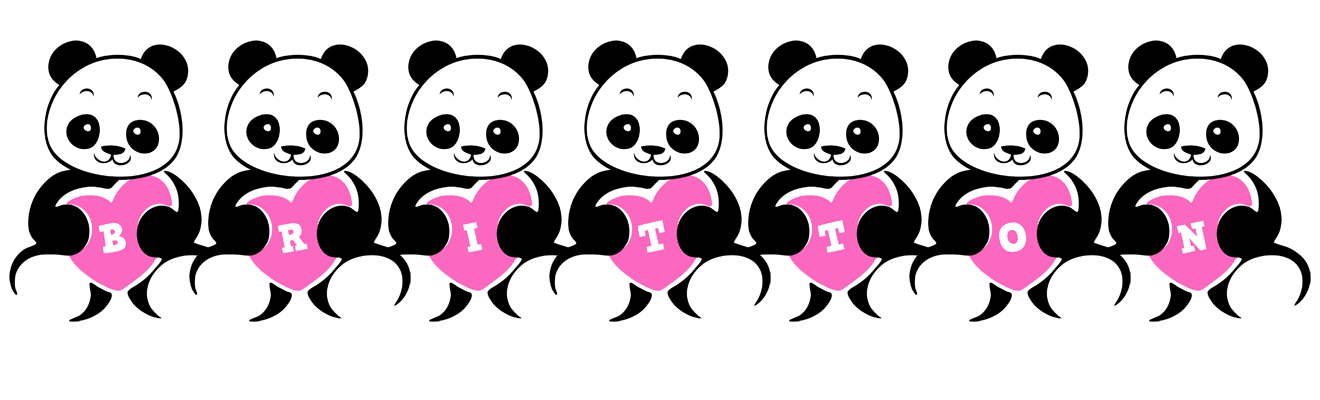 Britton love-panda logo