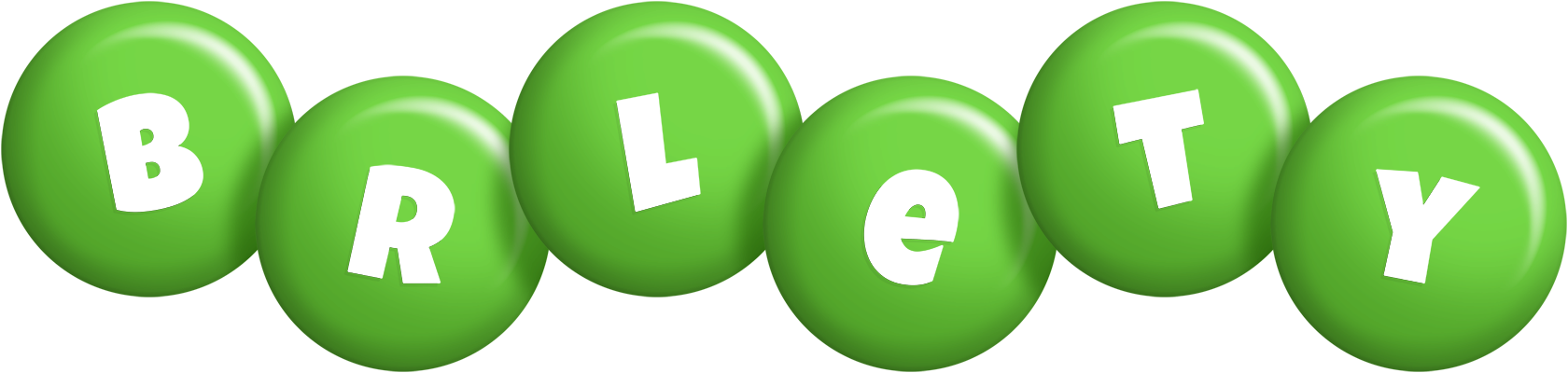 Brlety candy-green logo