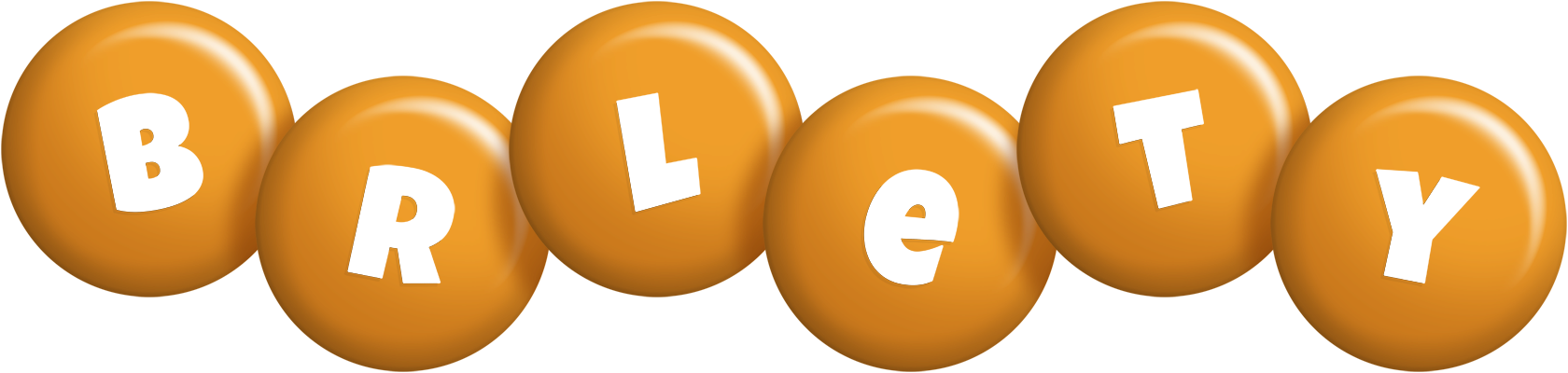 Brlety candy-orange logo