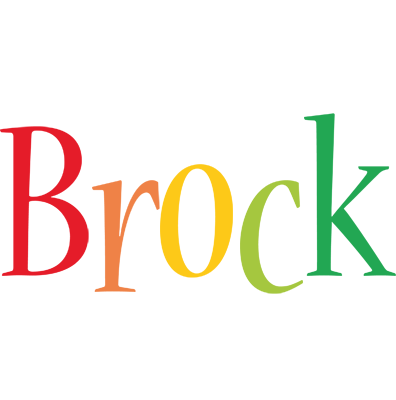 Brock birthday logo