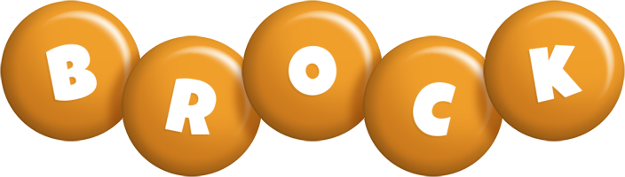 Brock candy-orange logo