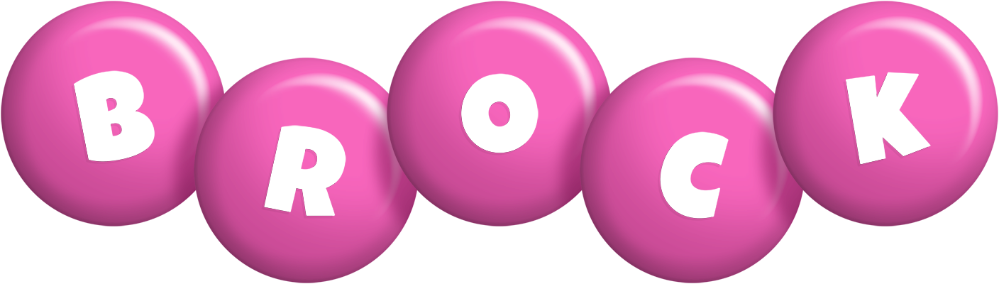 Brock candy-pink logo