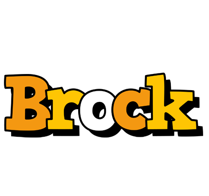 Brock cartoon logo