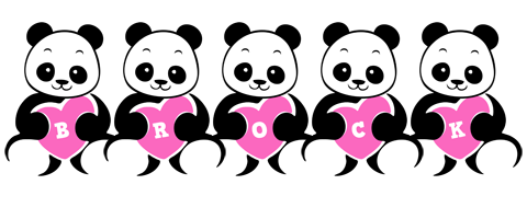 Brock love-panda logo