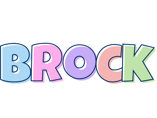 Brock pastel logo