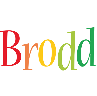 Brodd birthday logo