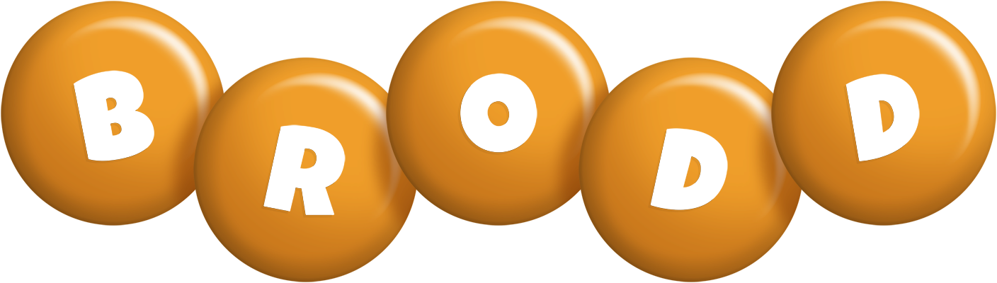 Brodd candy-orange logo