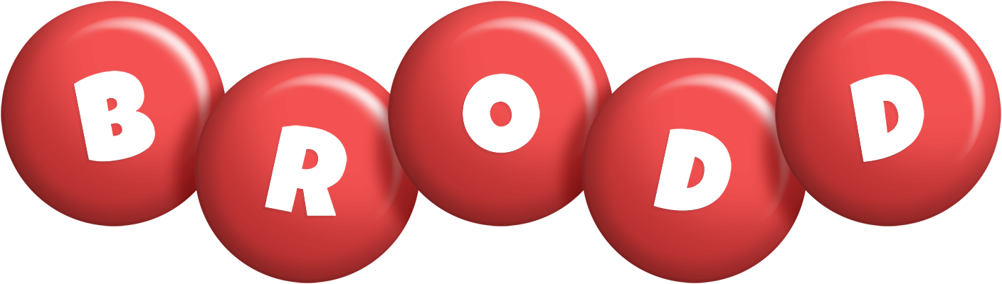 Brodd candy-red logo