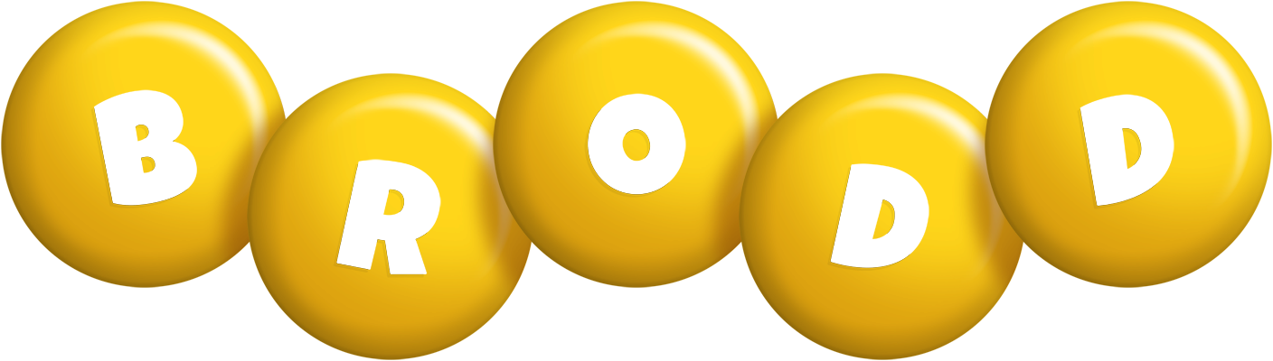 Brodd candy-yellow logo