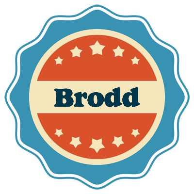 Brodd labels logo