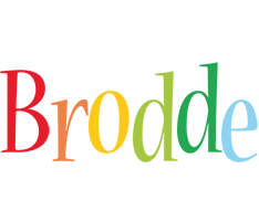 Brodde birthday logo