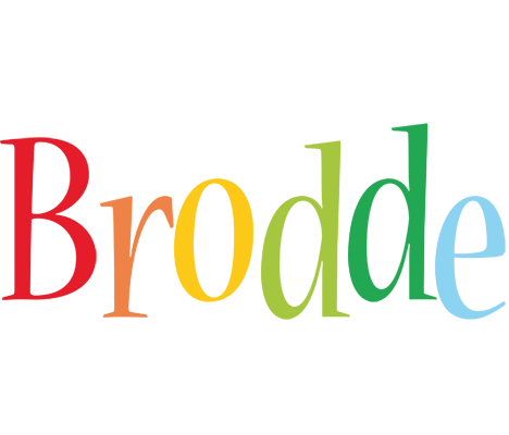 Brodde birthday logo
