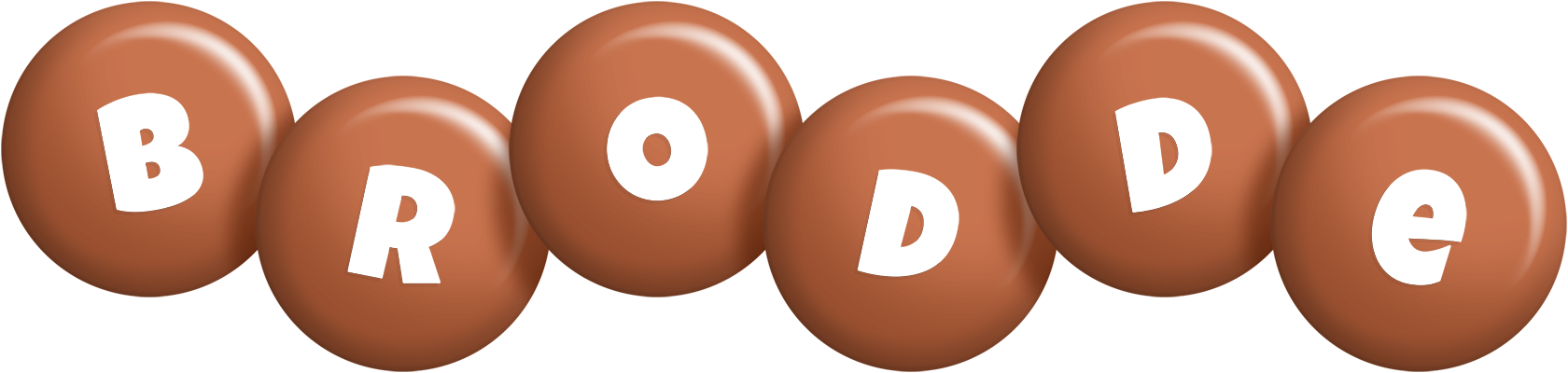 Brodde candy-brown logo