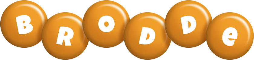 Brodde candy-orange logo