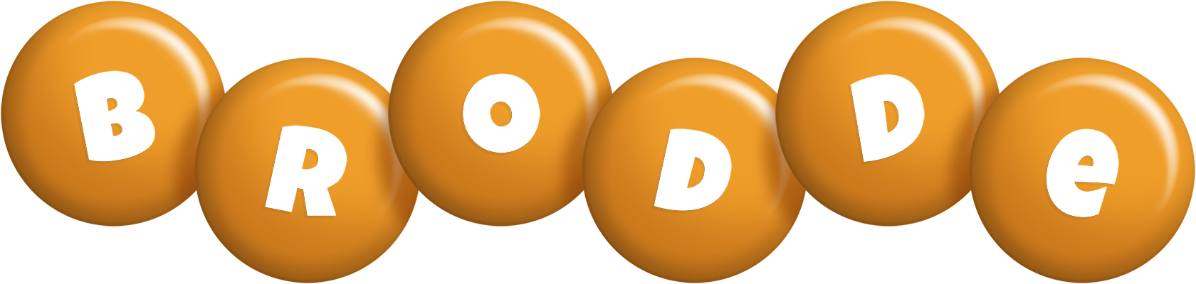 Brodde candy-orange logo