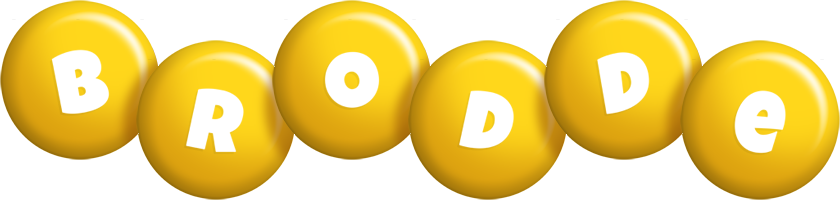 Brodde candy-yellow logo