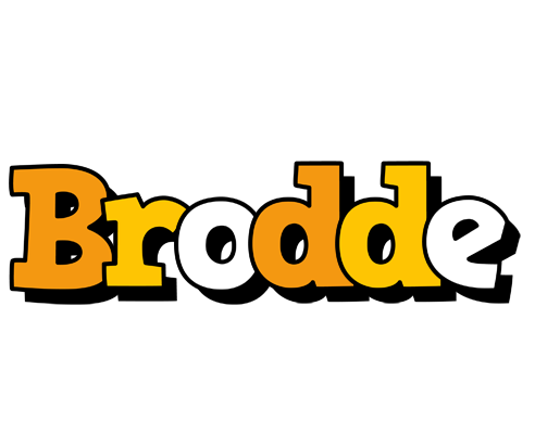 Brodde cartoon logo