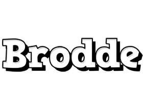 Brodde snowing logo