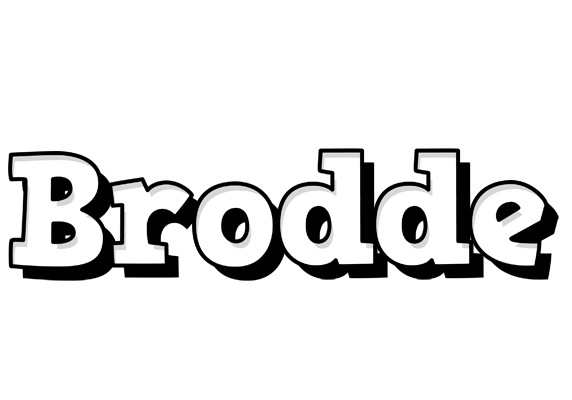 Brodde snowing logo
