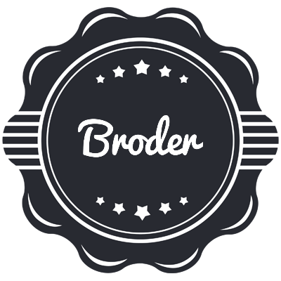 Broder badge logo
