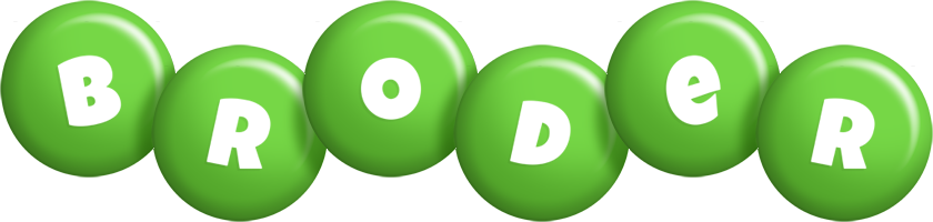 Broder candy-green logo