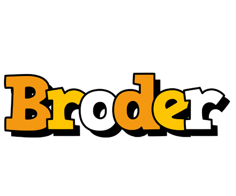 Broder cartoon logo