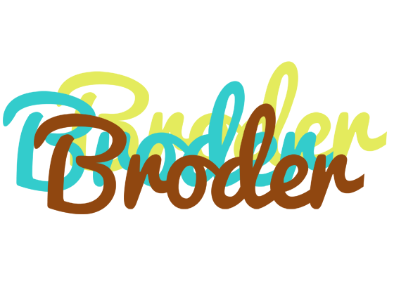 Broder cupcake logo