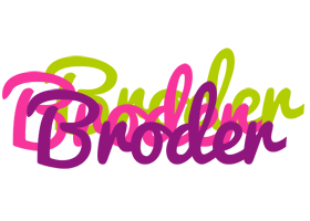 Broder flowers logo