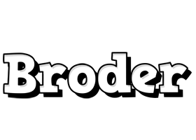 Broder snowing logo