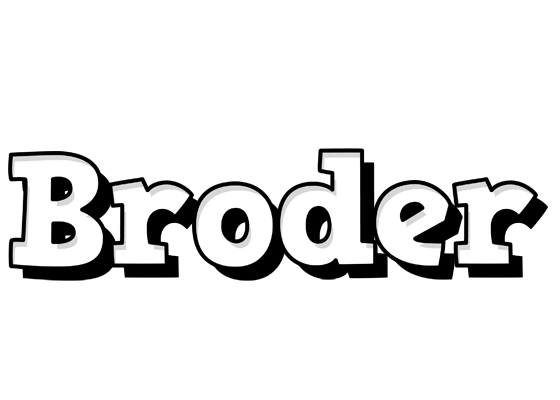 Broder snowing logo