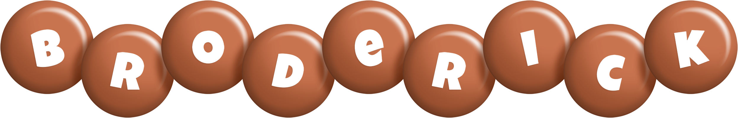 Broderick candy-brown logo