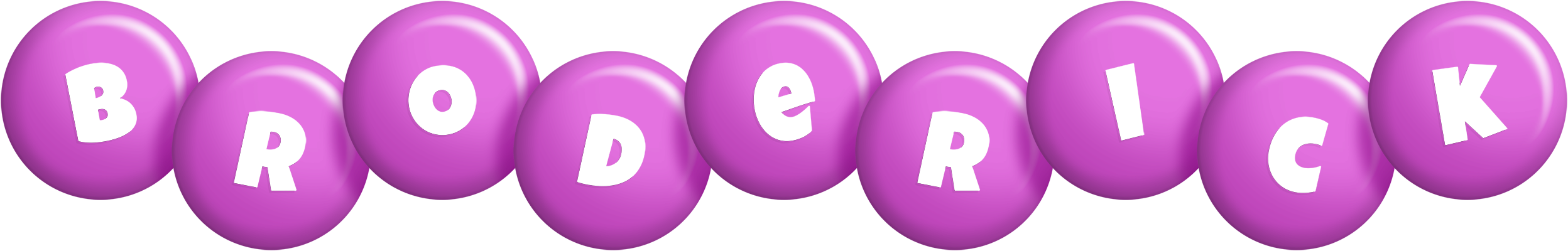 Broderick candy-purple logo