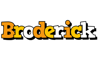 Broderick cartoon logo