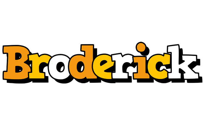 Broderick cartoon logo