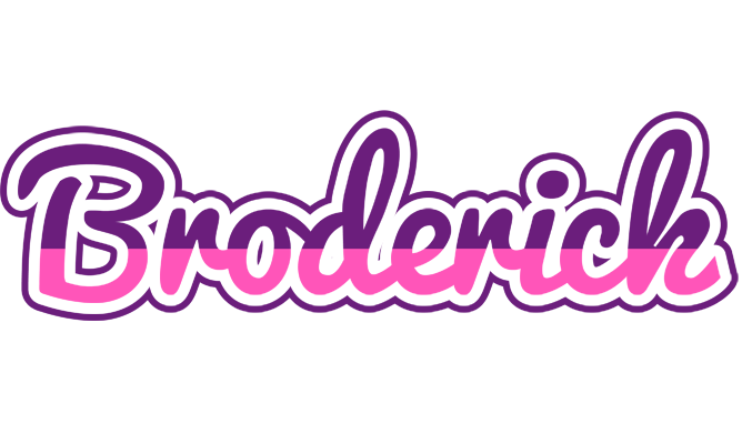 Broderick cheerful logo