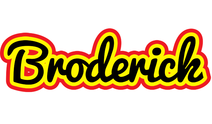 Broderick flaming logo