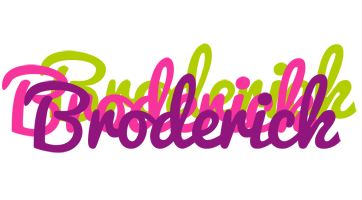 Broderick flowers logo