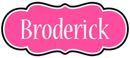 Broderick invitation logo