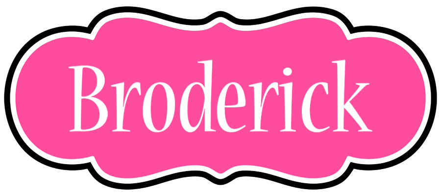 Broderick invitation logo