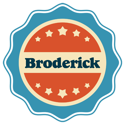 Broderick labels logo