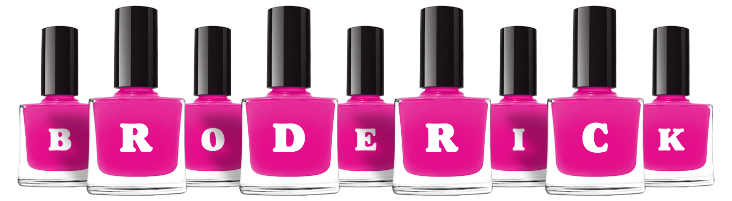 Broderick nails logo