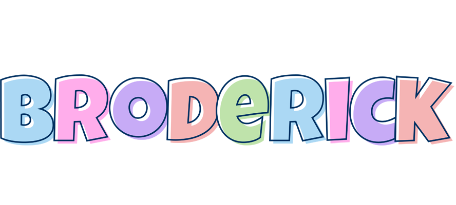 Broderick pastel logo