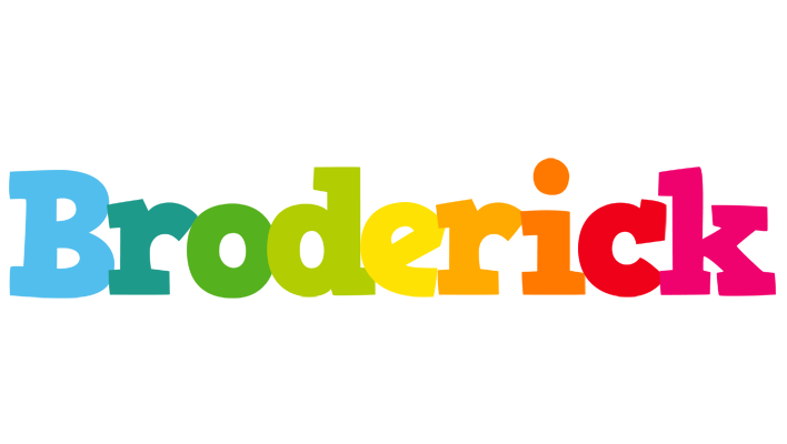 Broderick rainbows logo