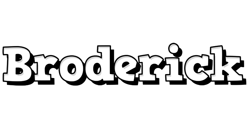 Broderick snowing logo