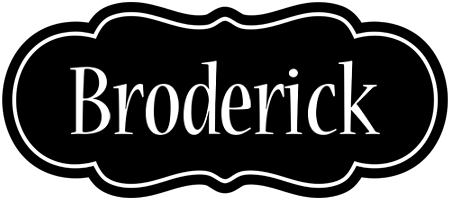 Broderick welcome logo