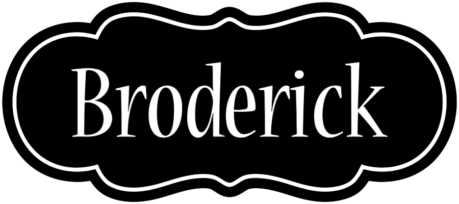 Broderick welcome logo